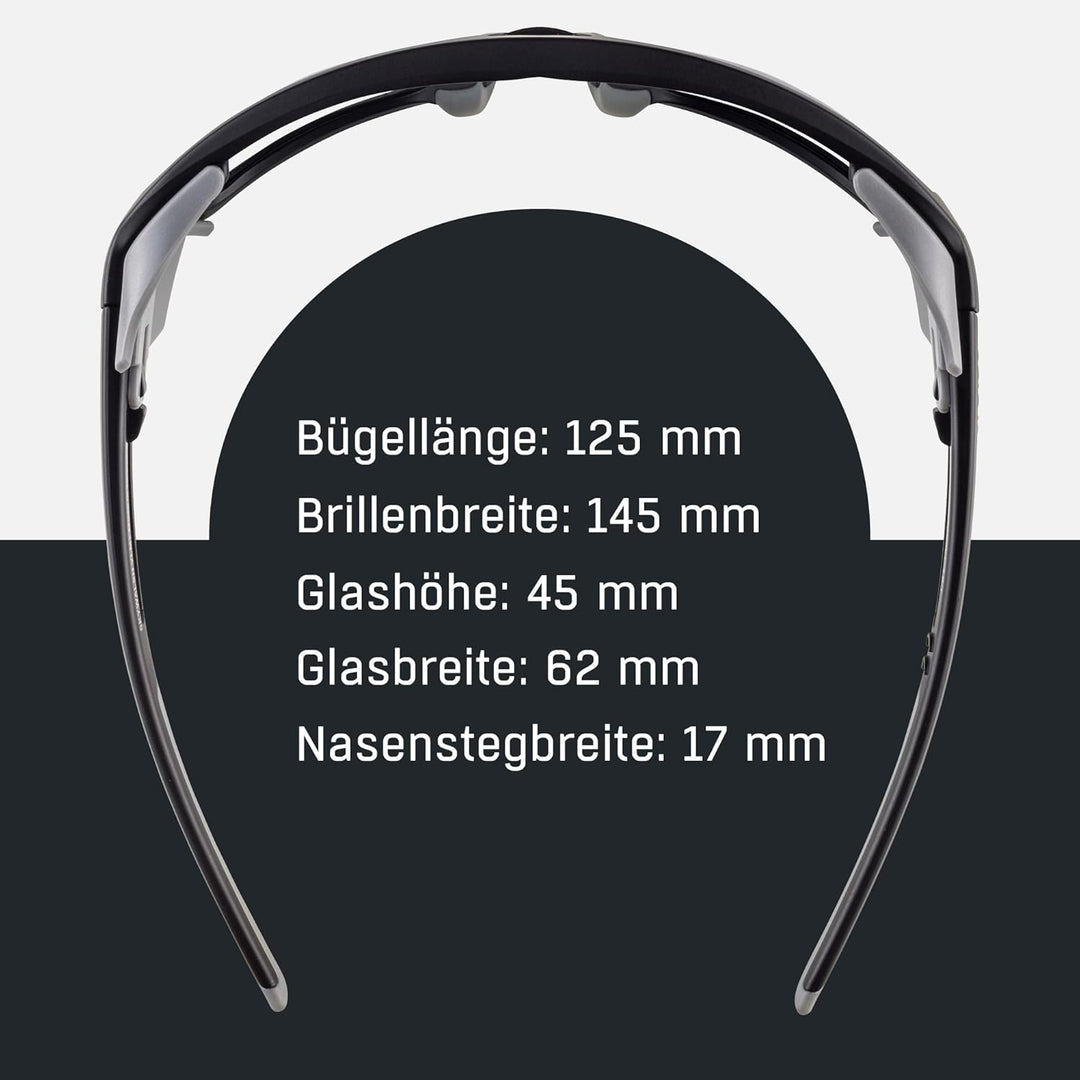 ALPINA SKYWALSH V - Selbsttönende, Bruchfeste & Beschlagfreie Sport- & Fahrradbrille Mit 100% UV-Sch