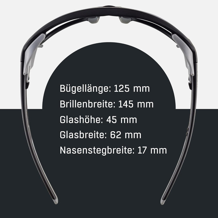 ALPINA SKYWALSH V - Selbsttönende, Bruchfeste & Beschlagfreie Sport- & Fahrradbrille Mit 100% UV-Sch
