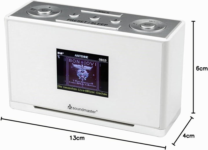 Soundmaster UR240WE Tischradio DAB+, UKW AUX Weiss