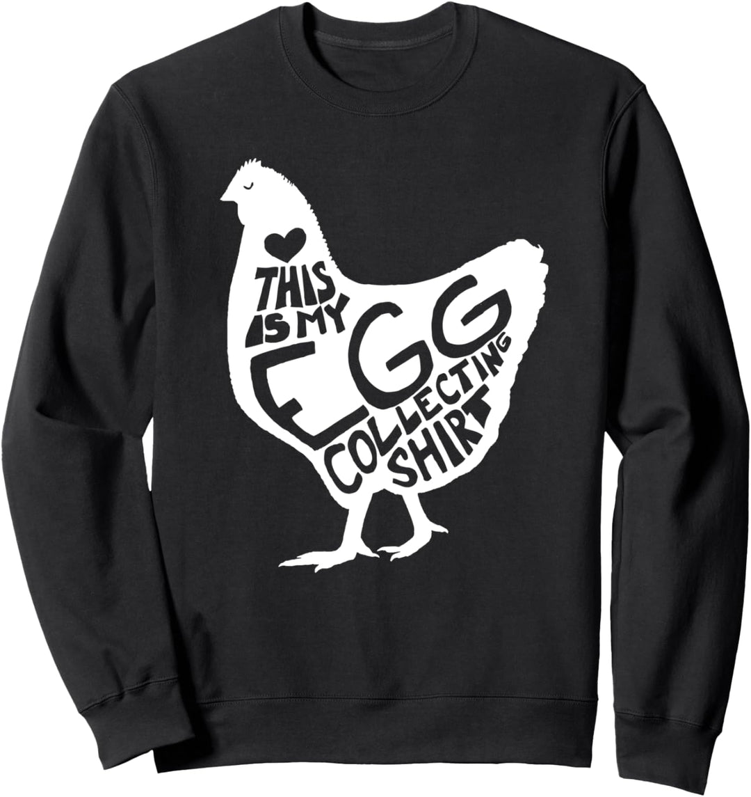 This Is My Egg Collecting Shirt Cute Chicken Lover Kids Pet Sweatshirt