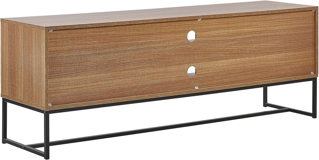 Modernes Lowboard heller Holzfarbton / weiss 2 Türen Nueva