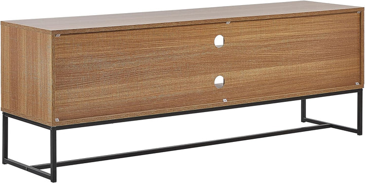 Modernes Lowboard heller Holzfarbton / weiss 2 Türen Nueva