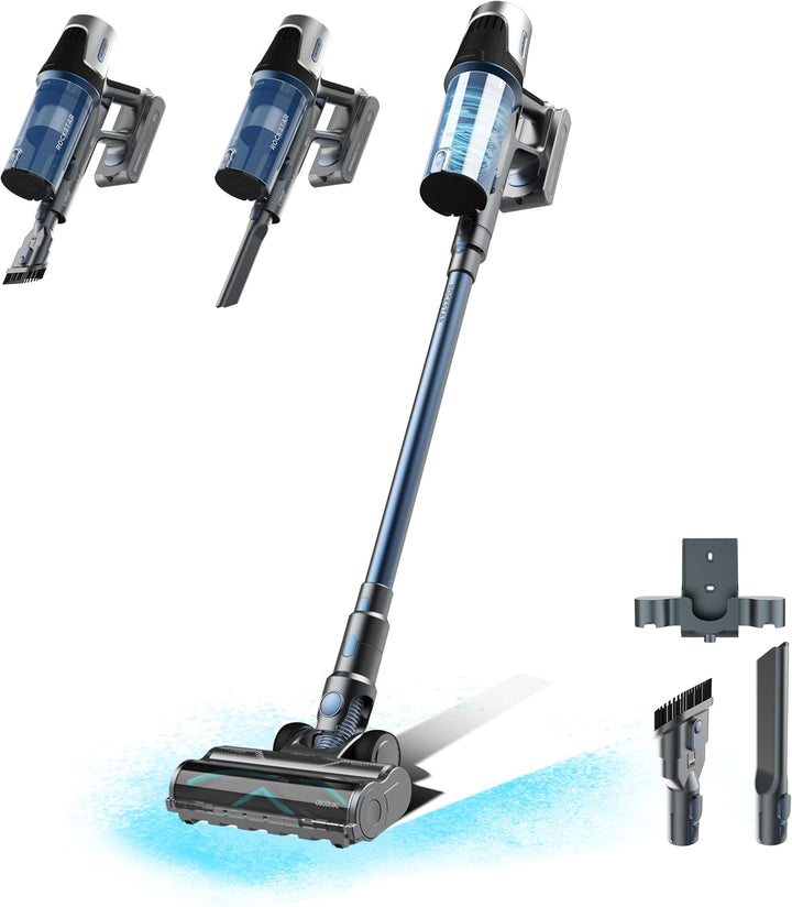 Cecotec Kabelloser Staubsauger BLDC Conga Rockstar RS50. 400W, 120AW Saugleistung, Auto-Modus Reinig