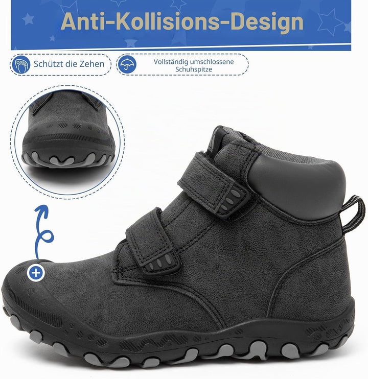 Mishansha Wanderschuhe Jungen Trekkingschuhe Mädchen rutschfest Outdoor Kinder Wanderstiefel 24-38 2