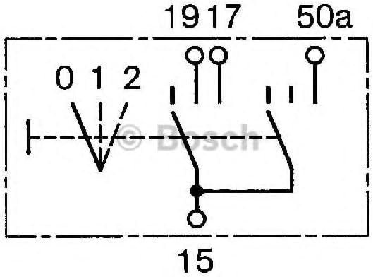 Bosch 0343008009 Schalter, Vorglühen