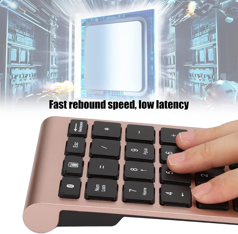 Goshyda 22 Tasten Numerisches Tastenfeld, Bluetooth Wireless Keyboard, Portable Financial Accounting