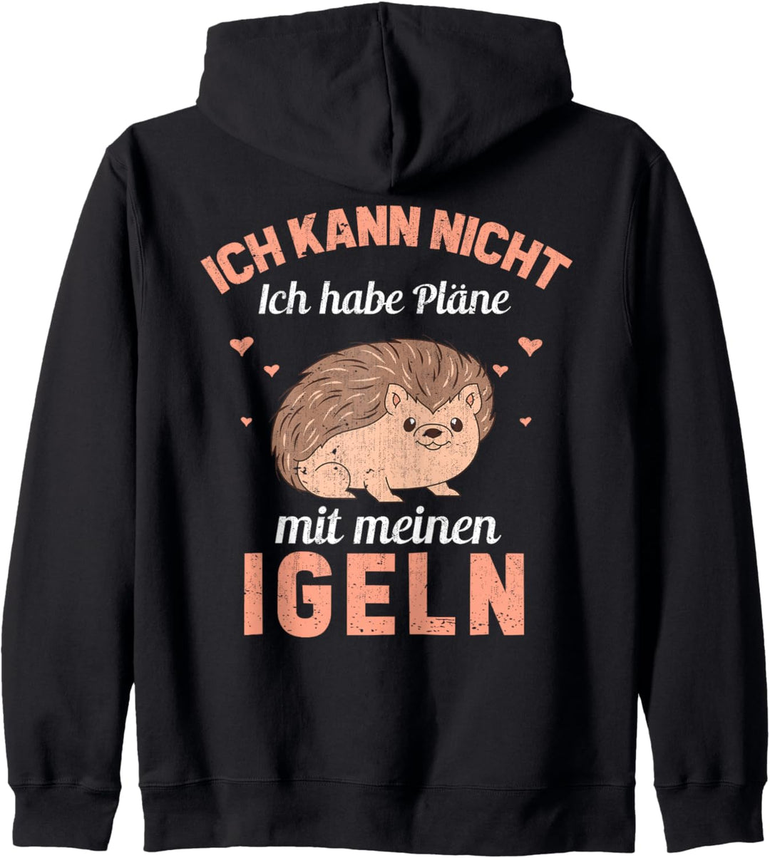 Ich kann nicht ich habe Pläne mit meinen Igeln Lustiges Igel Kapuzenjacke