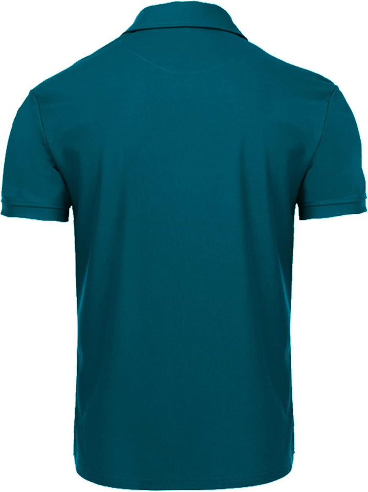 igeekwell Poloshirt Herren Kurzarm Atmungsaktives Golf-Polo-Hemd Summer Poloshirts Männer mit Brille