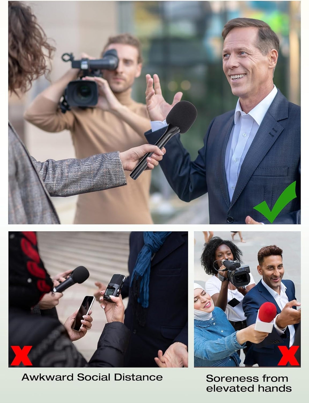 Tragbarer kabelloser Mikrofonständer für DJI-Mikrofon, Halterung für DJI Mic 2, tragbarer Mikrofonad