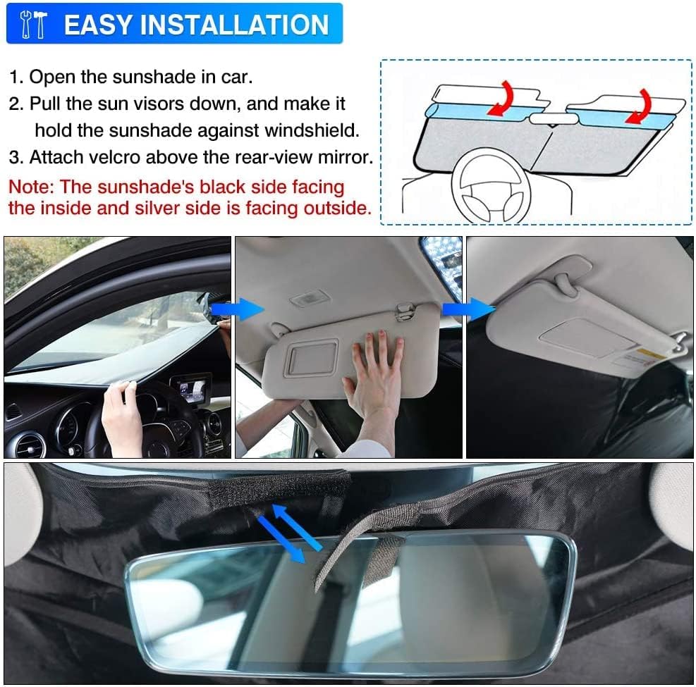 【Z.MYUKI】 Sandero 3 Sonnenschutz Windschutzscheibe kompatibel mit Dacia Sandero Stepway 3 2020-2025