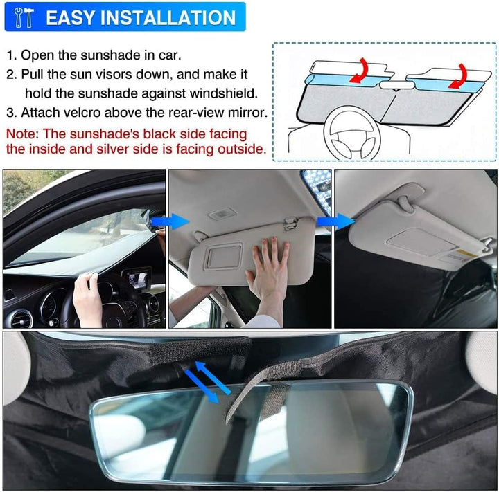 【Z.MYUKI】 Sandero 3 Sonnenschutz Windschutzscheibe kompatibel mit Dacia Sandero Stepway 3 2020-2025