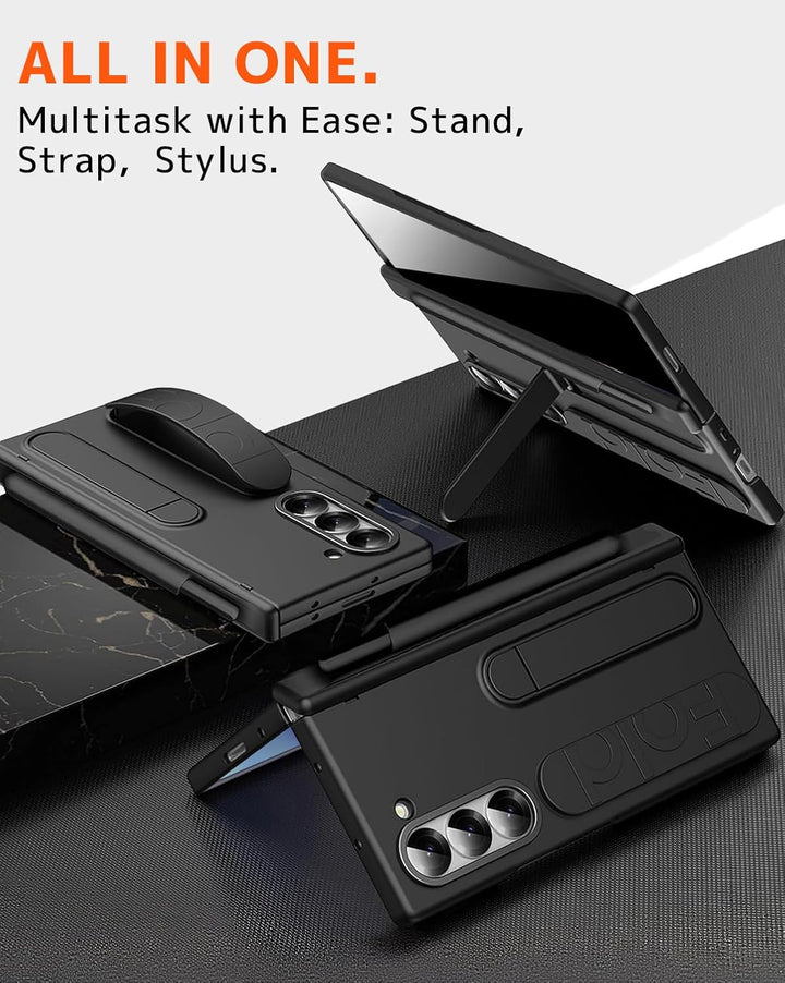 NINKI für Samsung Galaxy Z fold 7 Hülle mit Frontbildschirm scharnierschutz fold7 Case mit Displaysc