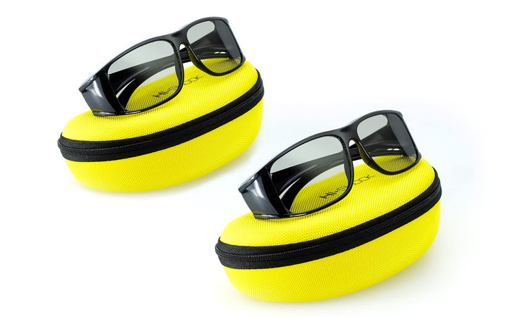 2X Hi-Shock Passive 3D-Brille für 4K 3D TV kompatibel mit LG, Grundig, Philips oder AG-F420 / PTA417