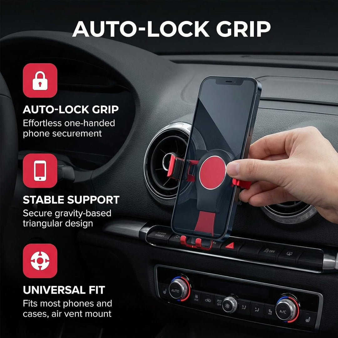 Handyhalterung Auto, Car Phone Holder, Holder Phone Mount Verstellbarer Blickwinkel, 360° Drehbar KF