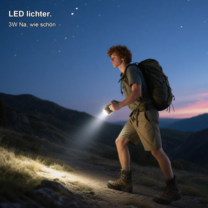 Kurbelradio，Dolucky Notfall-Solarradio, Survival Kurbelradio mit LED-Taschenlampe, SOS-Alarm,AM/FM W