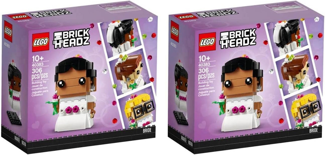 Lego Brickheadz Bride 40383 & Bräutigam 40384 Set (wählen Sie Ehepartner-Set) (2 Bräute), 2 Bräute