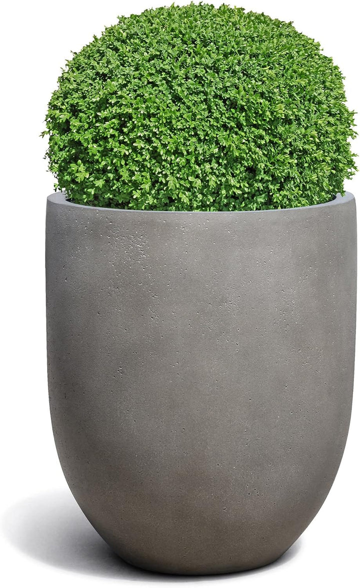ESCHBACH® Pflanzkübel Tall Egg Pot 40 Beton Grau Rund * 40 x 40 x 47 cm * 10 Jahre Garantie 40x40x47
