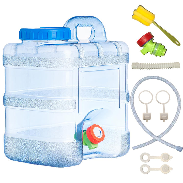 Sparkstarses Wasserbehälter mit Hahn, 5-22L Kunststoff Wasserkanister, BPA-frei Camping Wasserkanist