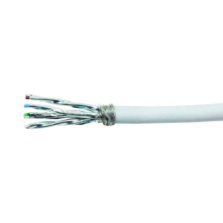 LogiLink Professional CPV0042 Bulk Patchkabel S/FTP Cat.7 Kupfer (Cu) PrimeLine, LSZH weiss, 305m, 3