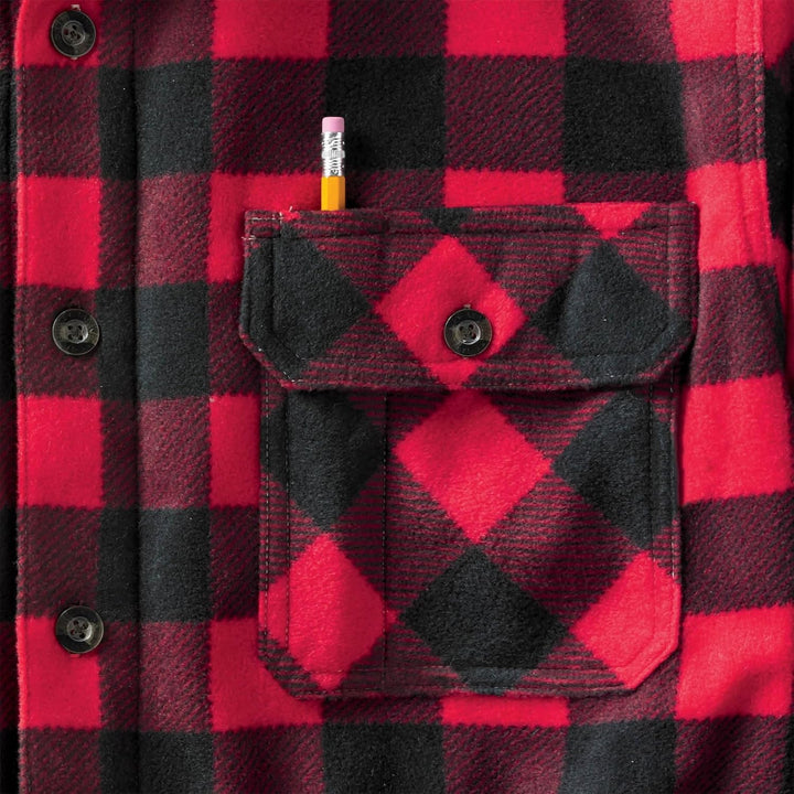 Legendary Whitetails Navigator Fleece-Herrenhemd mit Knopfleiste XXL Rot, XXL Rot