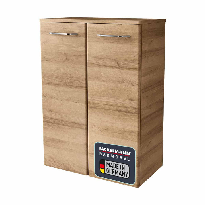FACKELMANN Milano Doppelmidischrank mit Türen – Schrank fürs Badezimmer (60,2 cm x 82,6 cm x 32 cm)