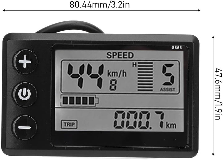Srliya Electric Scooter Display Messgerät Elektrische Scooter LCD Display Messgerät S866 24V 36V 48
