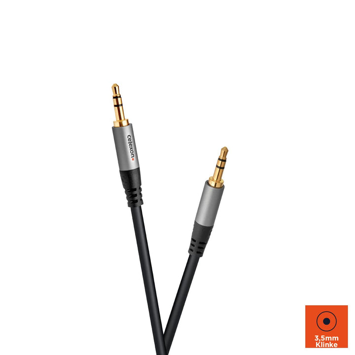celexon 3,5mm Stereo Klinke Audiokabel 1,5 m - 2x Stecker - Plug & Play - Professional Line 1,5 m St