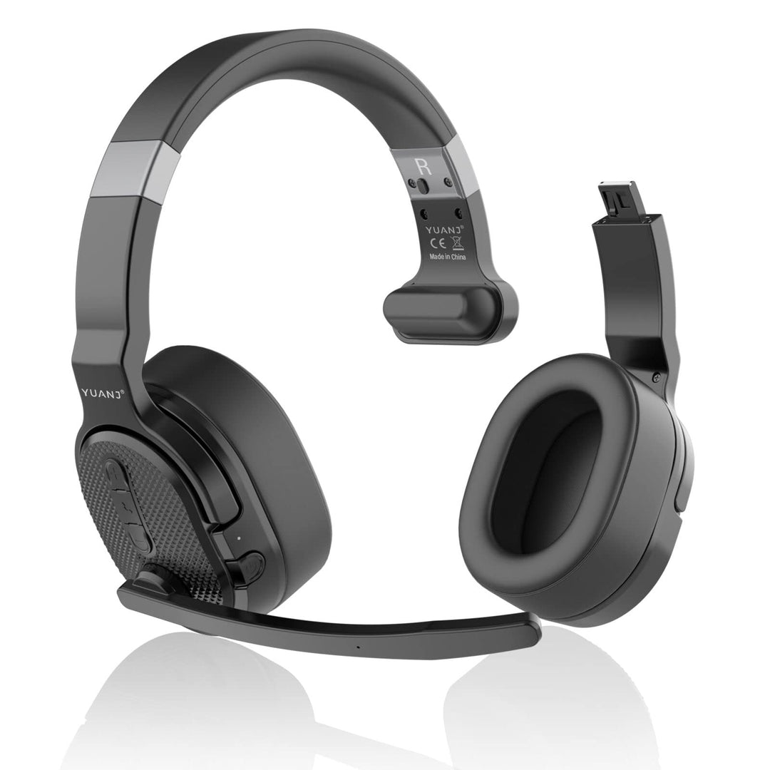 ANSTEN Headset mit mikrofon Bluetooth mit ANC & 40h Akkulaufzeit – Ultra-Komfortables Bluetooth Head