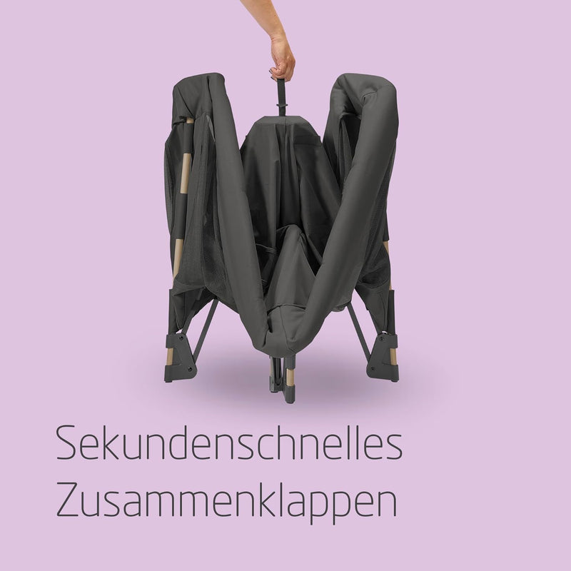 Maxi-Cosi Swift 3-in-1 Reisebett Baby, Babywiege, 0–3.5 Jahre, bis zu 15 kg, Reisebett höhenverstell