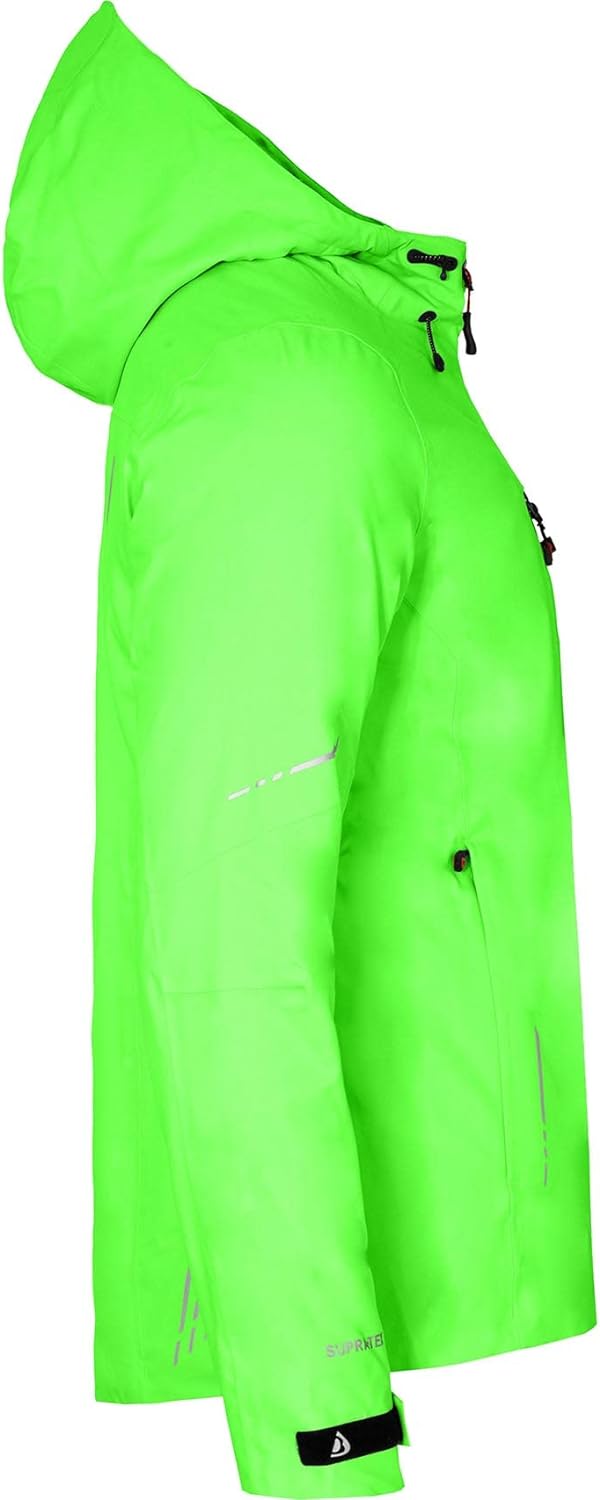 Bergson SKIEN THERMO | Herren Regenjacke, leicht wattiert, recycelt, 20000 mm Wassersäule - recycelt