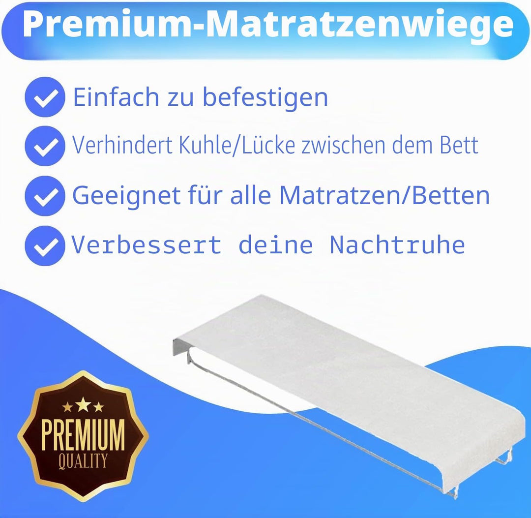 EarKings Matratzen-Keil Bettbinder Liebesbrücke - Matratzenkeile wirkt Naht zwischen Zwei Betten - M