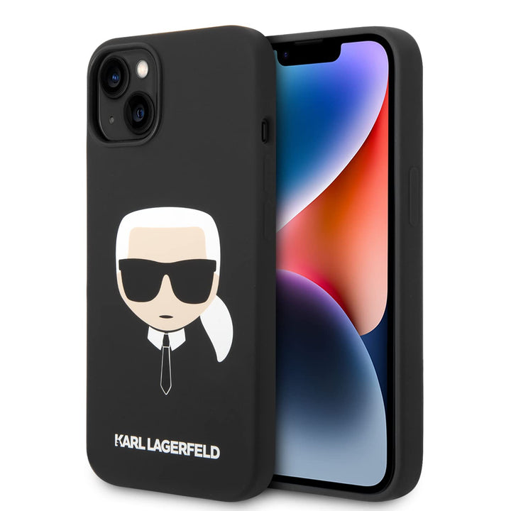 KARL LAGERFELD KLHMP14SSLKHBK Hülle für iPhone 14 6,1" hardcase Schwarz Silicone