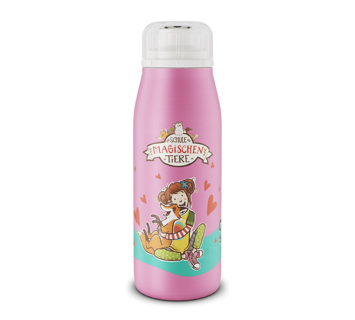 alfi KIDS ISO BOTTLE 350ml,Ida- Schule der Magischen Tiere, Isoliertrinkflasche Kinder Edelstahl, di