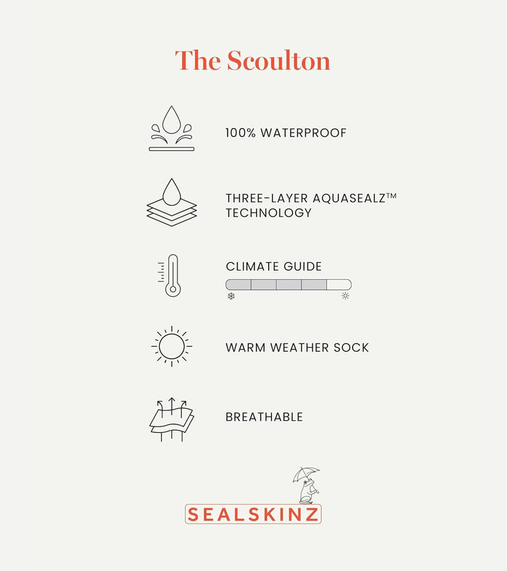 Sealskinz Wasserdicht Warm Wetter Mid Länge Socke mit Hydrostop schwarz / grau S, schwarz / grau S