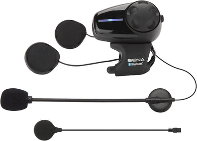 Sena Bluetooth-Kommunikationssystem für Motorräder mit Kabel- und Schwanenhalsmikrofon, 1 Stück Univ