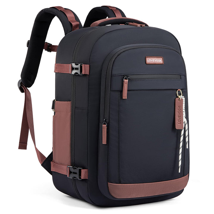 LOVEVOOK Rucksack Handgepäck Flugzeug 40L Gross Reiserucksack Damen 45x36x20 | Travel Backpack für 1