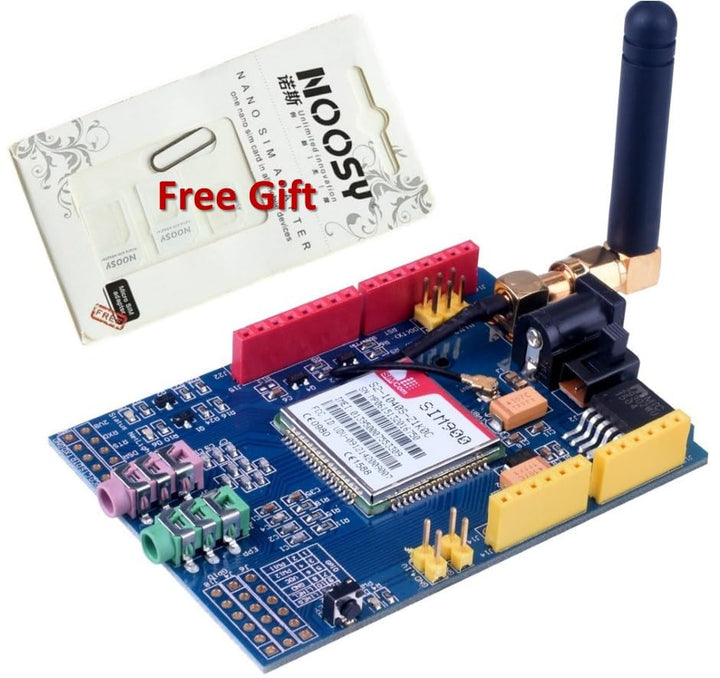 1 Stück GPRS/GSM SIM900 Quad Band Shield Modul mit Antenne + Geschenk