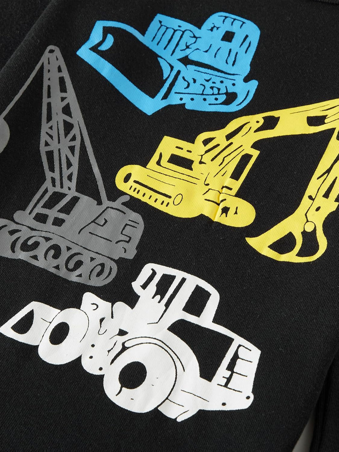 Jungen Pyjama Langarm 4-teilig Kleine Kinder Nachtwäsche Schlafanzug Set 2-14 Jahre 4p-digger Autos