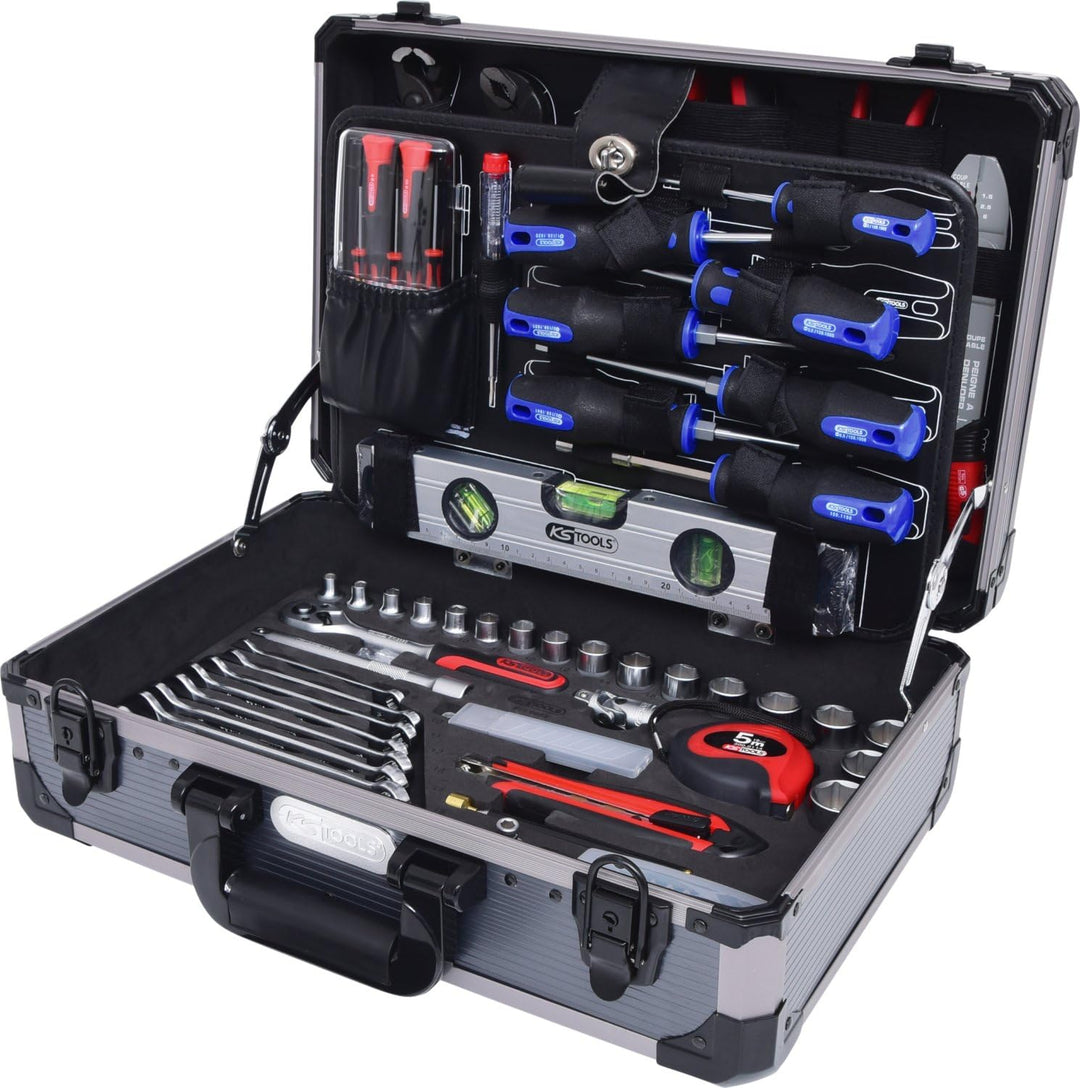 KS Tools, 911.0665 3/8" Universal Werkzeug Satz,165 teilig, Werkzeugkoffer, Werkzeugkasten, Werkzeug