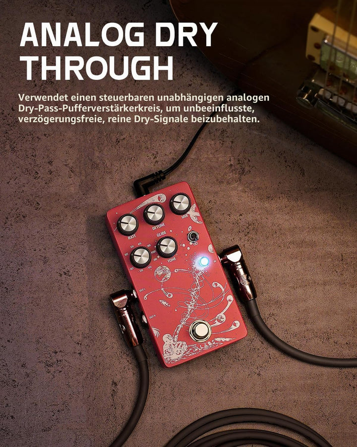 ALABS ORBITAL Pitch Shifter Pedals Für E Guitar,Octave Gitarren Pedal mit 9 Shift Types Effektgerät