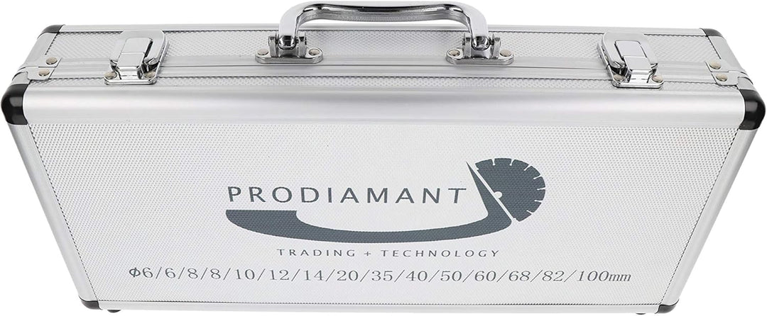PRODIAMANT Diamantbohrer Set Fliese Feinsteinzeug trocken 15-teilig 6mm 8mm 10mm 12mm 14mm 20mm 35mm