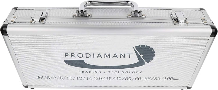 PRODIAMANT Diamantbohrer Set Fliese Feinsteinzeug trocken 15-teilig 6mm 8mm 10mm 12mm 14mm 20mm 35mm