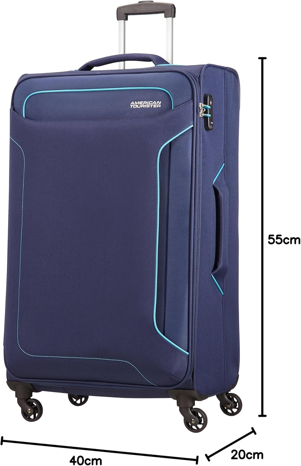 American Tourister Holiday Heat Spinner, 2.6 kilograms Koffer, 55 cm, 38 Liter, Navy Spinner S (55cm