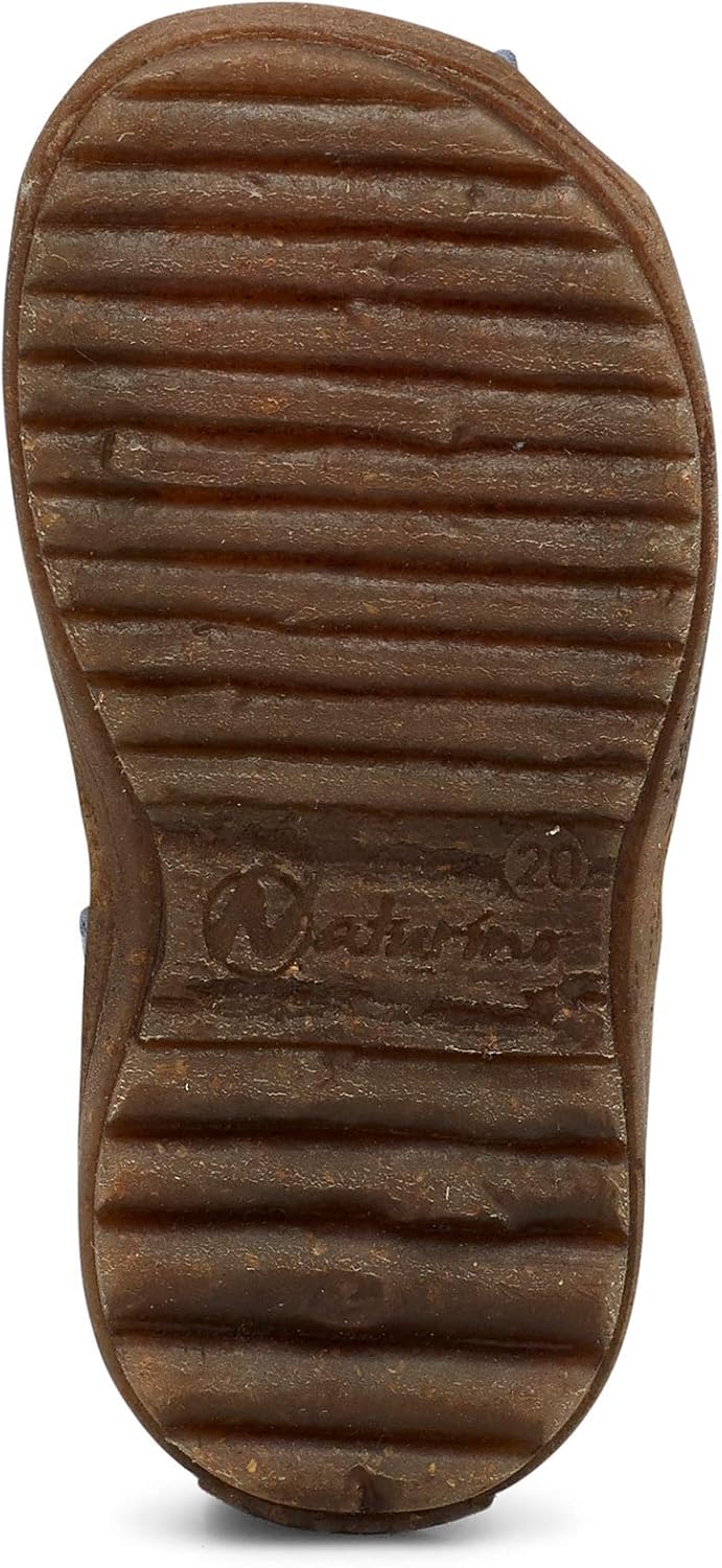 NATURINO SEE-Halb geschlossene Sandalen aus laminiertem Leder-Rosa, 20 EU Blau Celeste 0c08