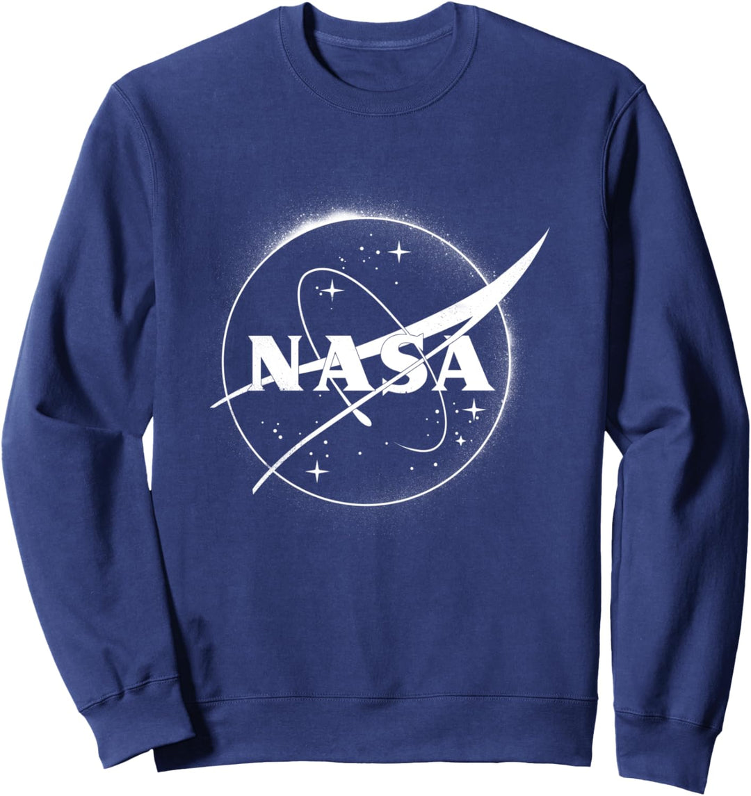 NASA White Crest Logo With Spray Tag Sweatshirt