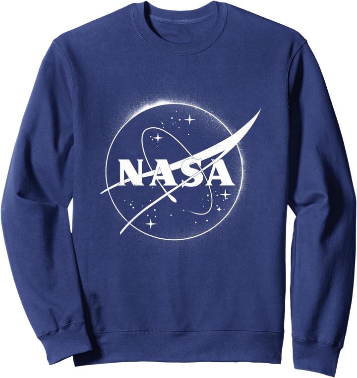 NASA White Crest Logo With Spray Tag Sweatshirt