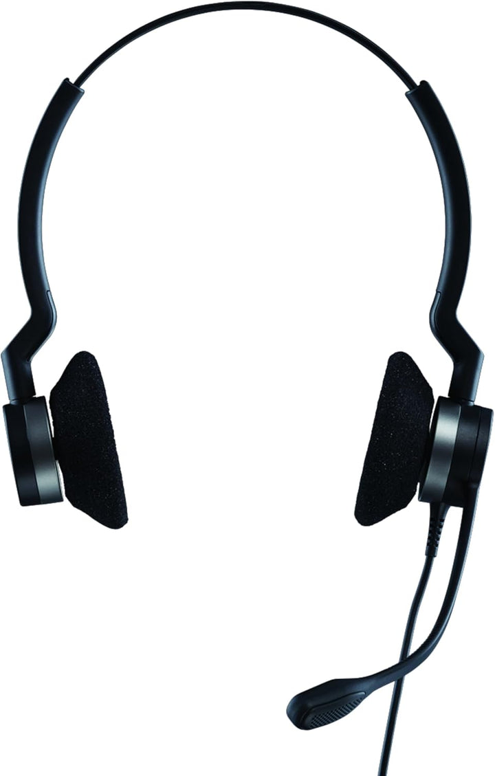 Jabra Biz 2300 USB-A MS On-Ear Stereo Headset - Skype for Business zertifizierte Kabel-Kopfhörer mit