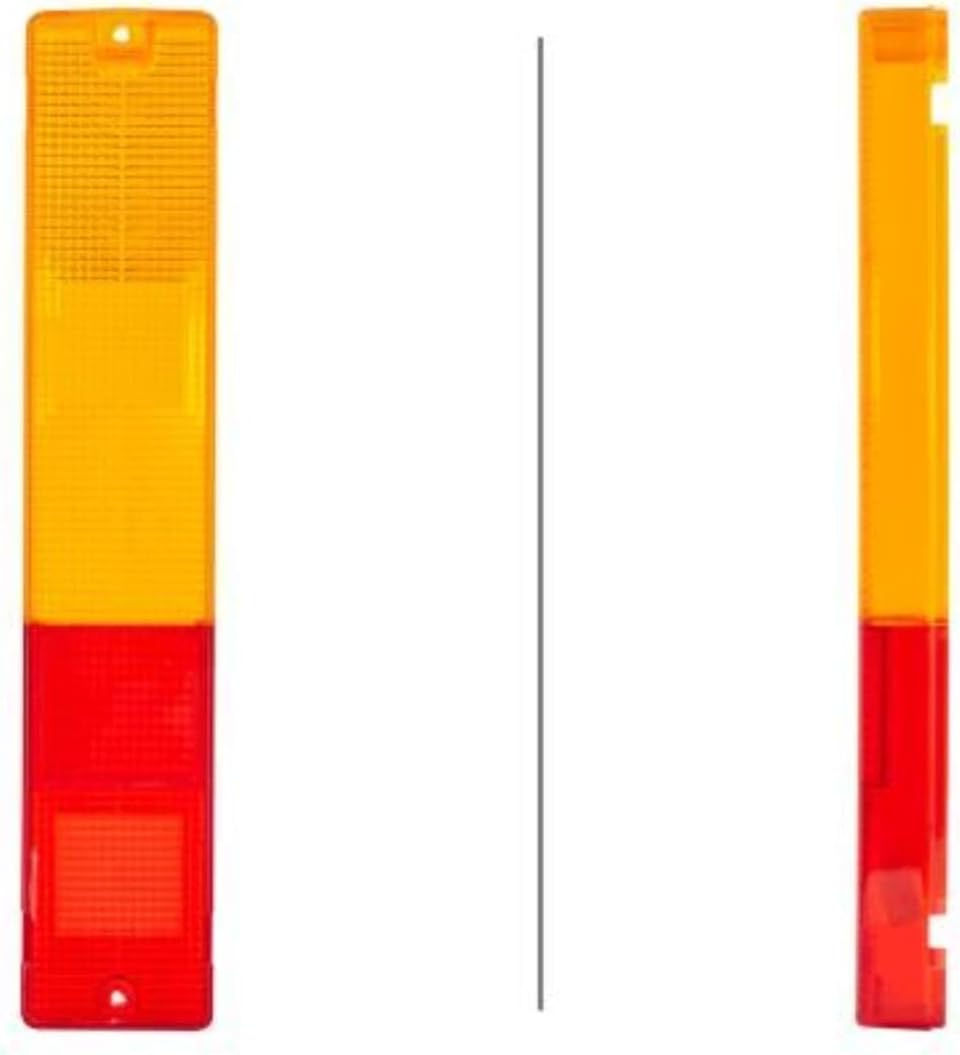 HELLA - Heckleuchte - Glühlampe - 12V - Anbau/geschraubt/Einbau - Lichtscheibenfarbe: rot/gelb - Ste