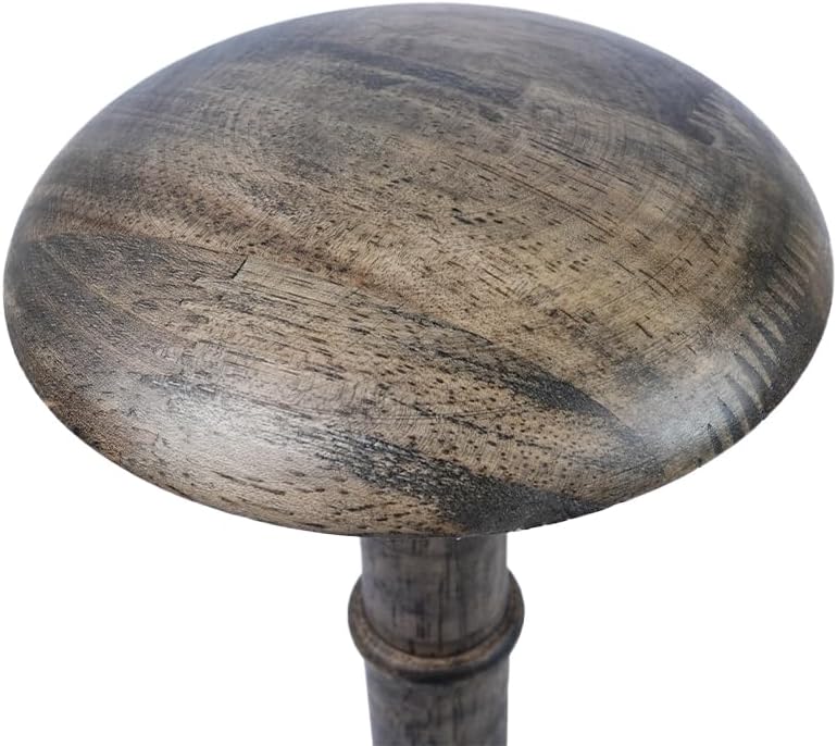 Sarini Vintage Hutständer, Freistehender Perückenständer aus Holz, Hutständer für den Tisch, Elegant