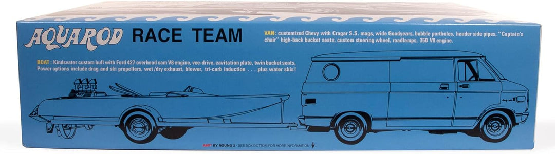 AMT Aqua Rod Race Team 1975 Chevy Van, Rennboot und Anhänger im Massstab 1:25